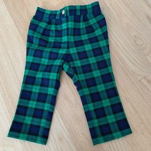 Girls Janie and Jack plaid pants. 12-18 months. 💕